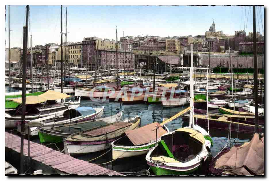 CPM Marseille Le Vieux Port Bateaux
