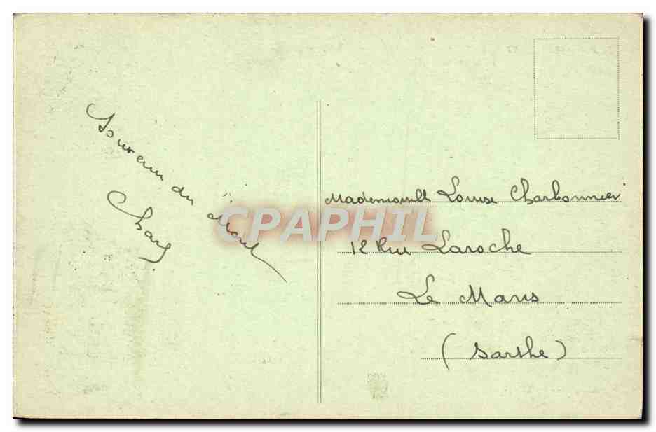 Mont-Saint-Michel — Vue prise en aéroplane en 1913 — Édition spéciale à l'Abbaye — Reverso