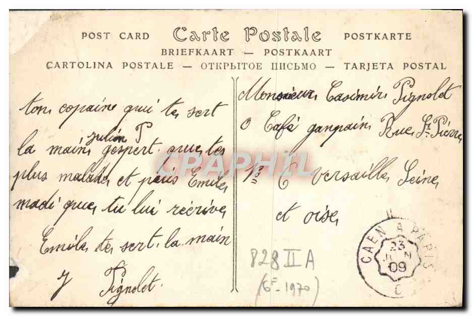 CPA Mesnil Mauger La Grotte Et Le Calvaire — Verso