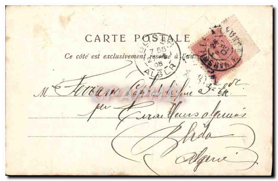 CPA Marseille Le Chateau d'If — Verso