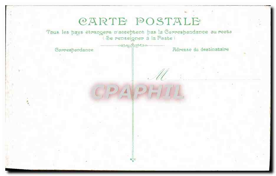 CPA Marseille Le service du Passage dans le vieux port  — Verso