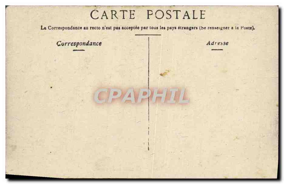 CPA Marseille Le fort Saint Jean  — Verso