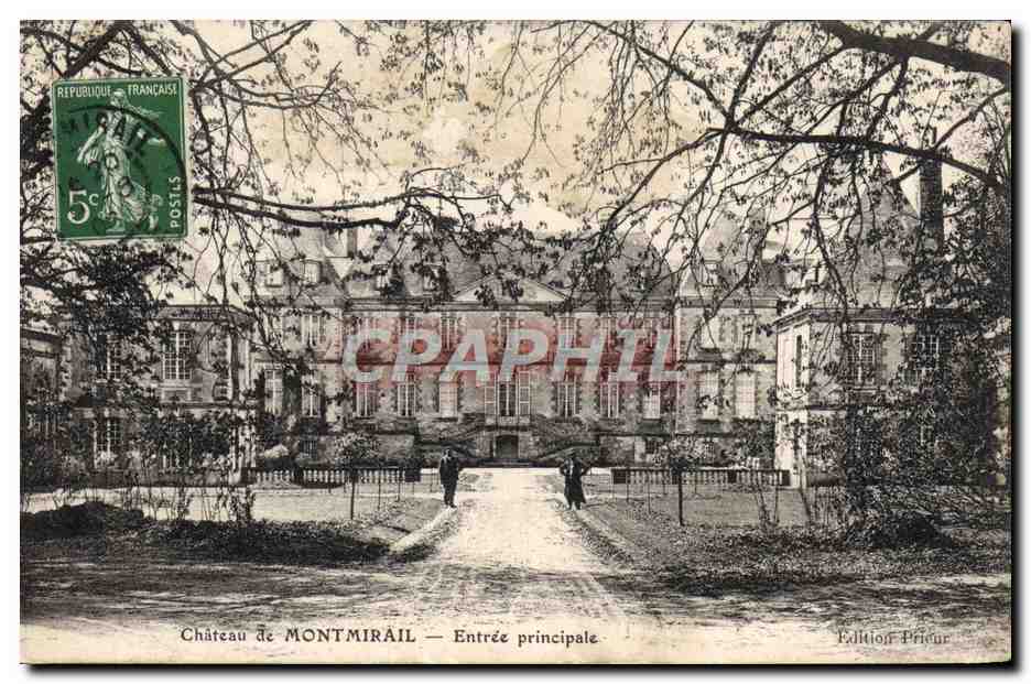 CPA Chateau de Montmirail Entree principale 