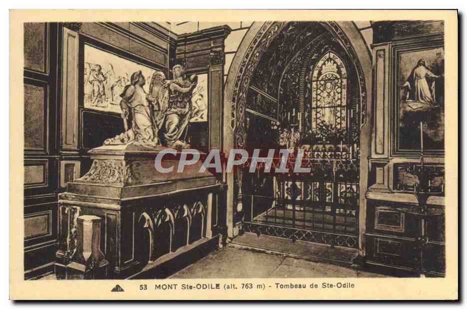 CPA Mont Saint Odile Tombeau de Ste Odile
