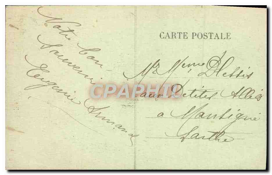 CPA Dieppe Esplanade Du Casino Et Le Vieux Chateau — Verso