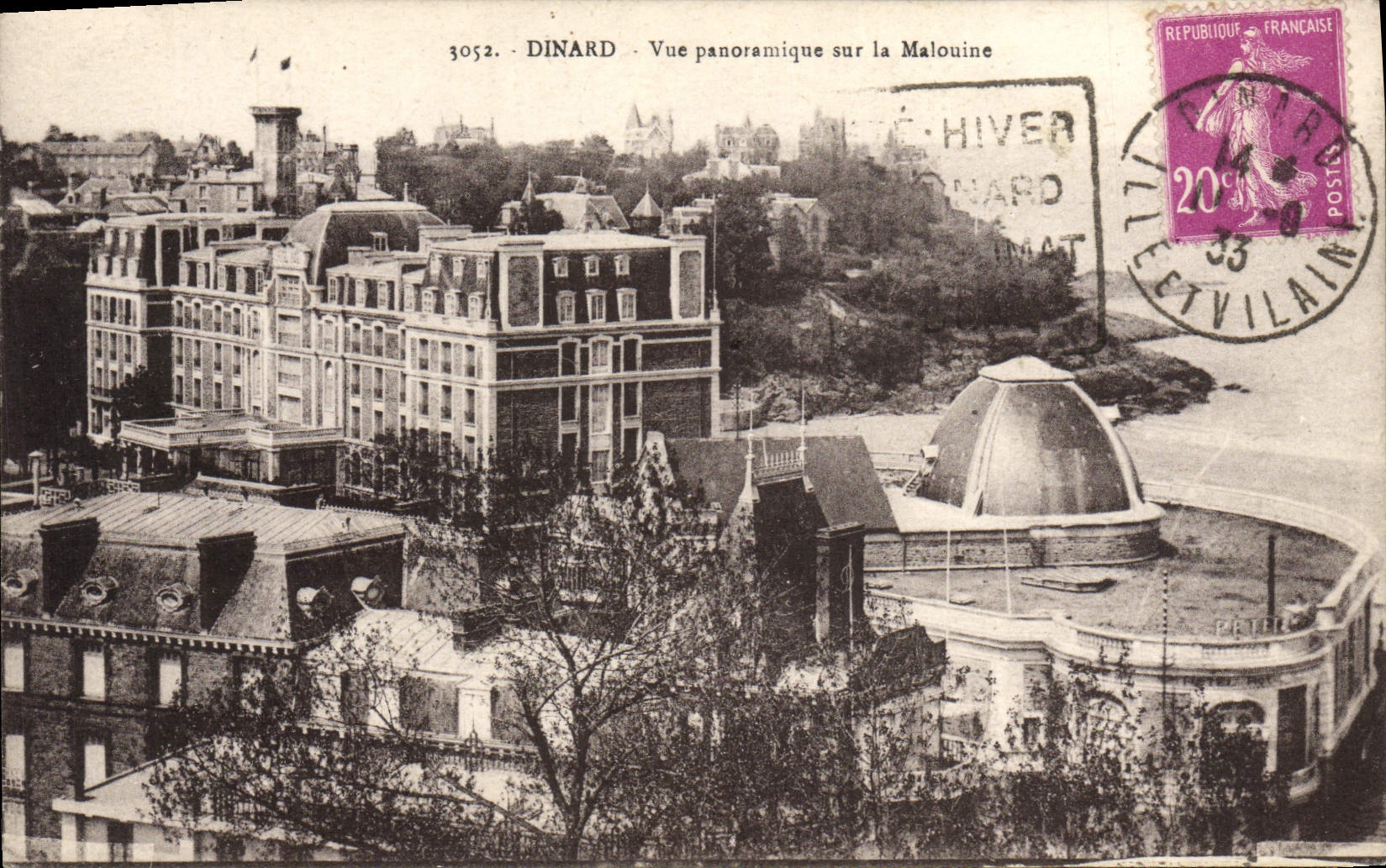 CPA Dinard Vue Panoramique Sur La Malouine Daguin
