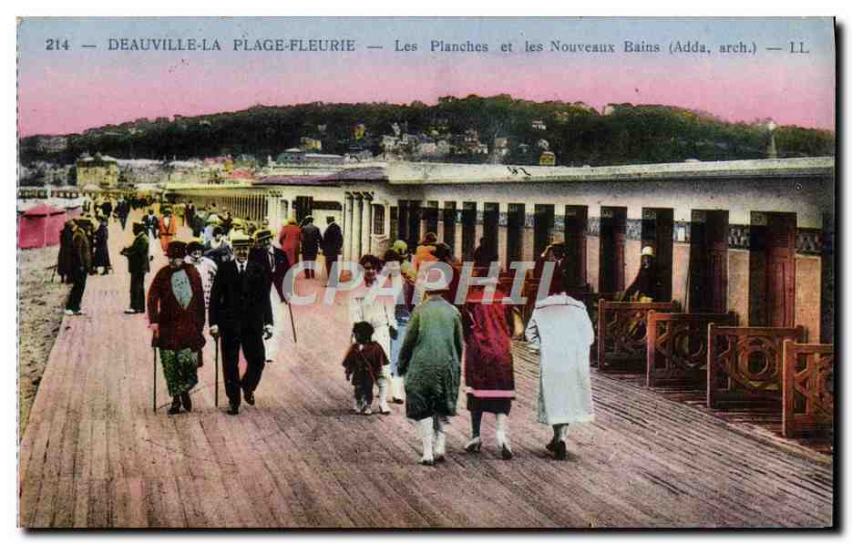 Deauville-La Plage-Fleurie — Les Planches et les Nouveaux Bains (Adda, arch.) — LL