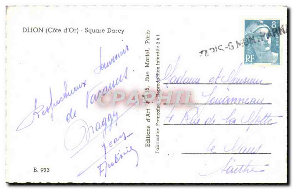 CPM Dijon Square Darcy — Verso