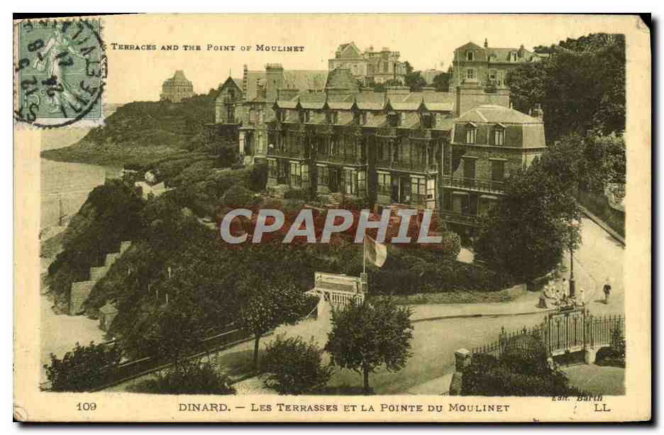 Dinard — Les Terrasses et la Pointe du Moulinet — Éd. Barth LL n°109