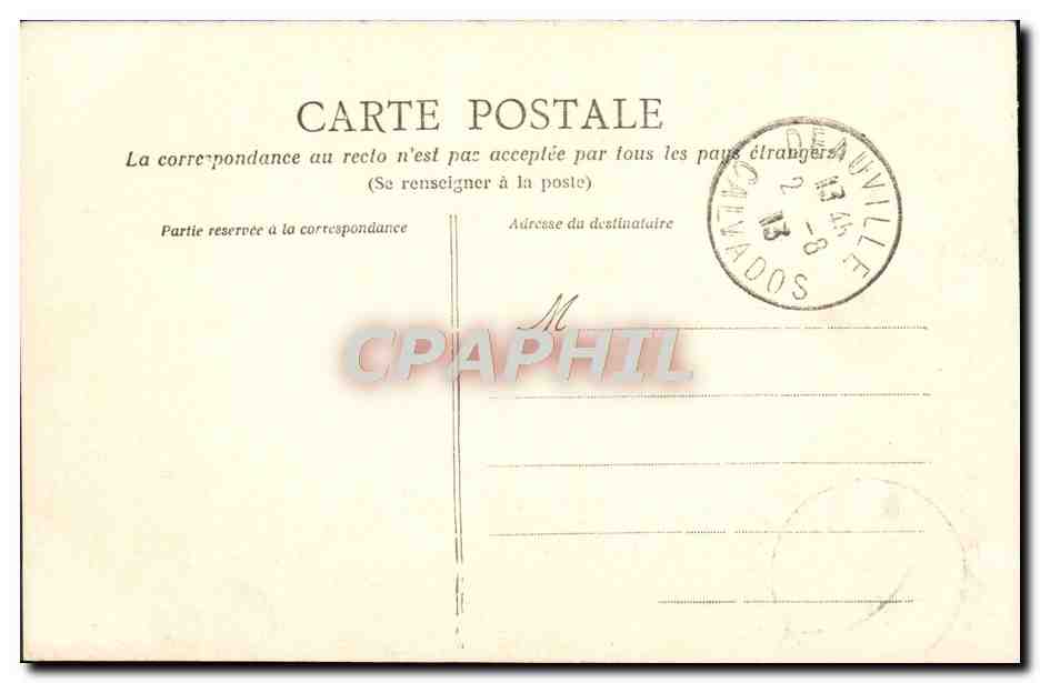 CPA Deauville La Tour Carree — Verso