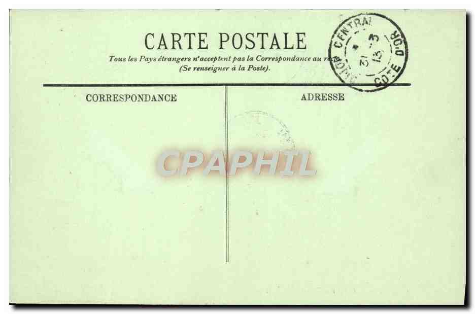 CPA Dijon L'Hotel Des Brosses — Verso