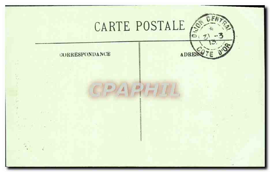 CPA Dijon La Maison Des Cariatides — Verso