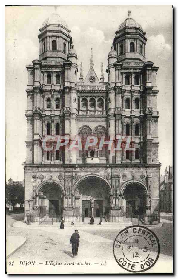 CPA Dijon L'Eglise Saint Michel