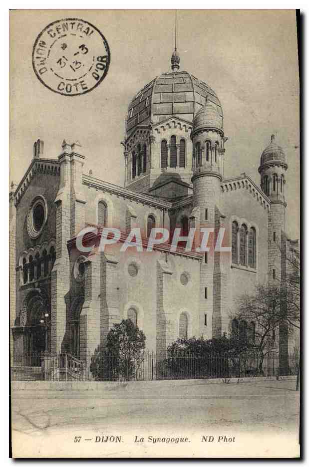 CPA Dijon La Synagogue Juif Judaica Judaïca