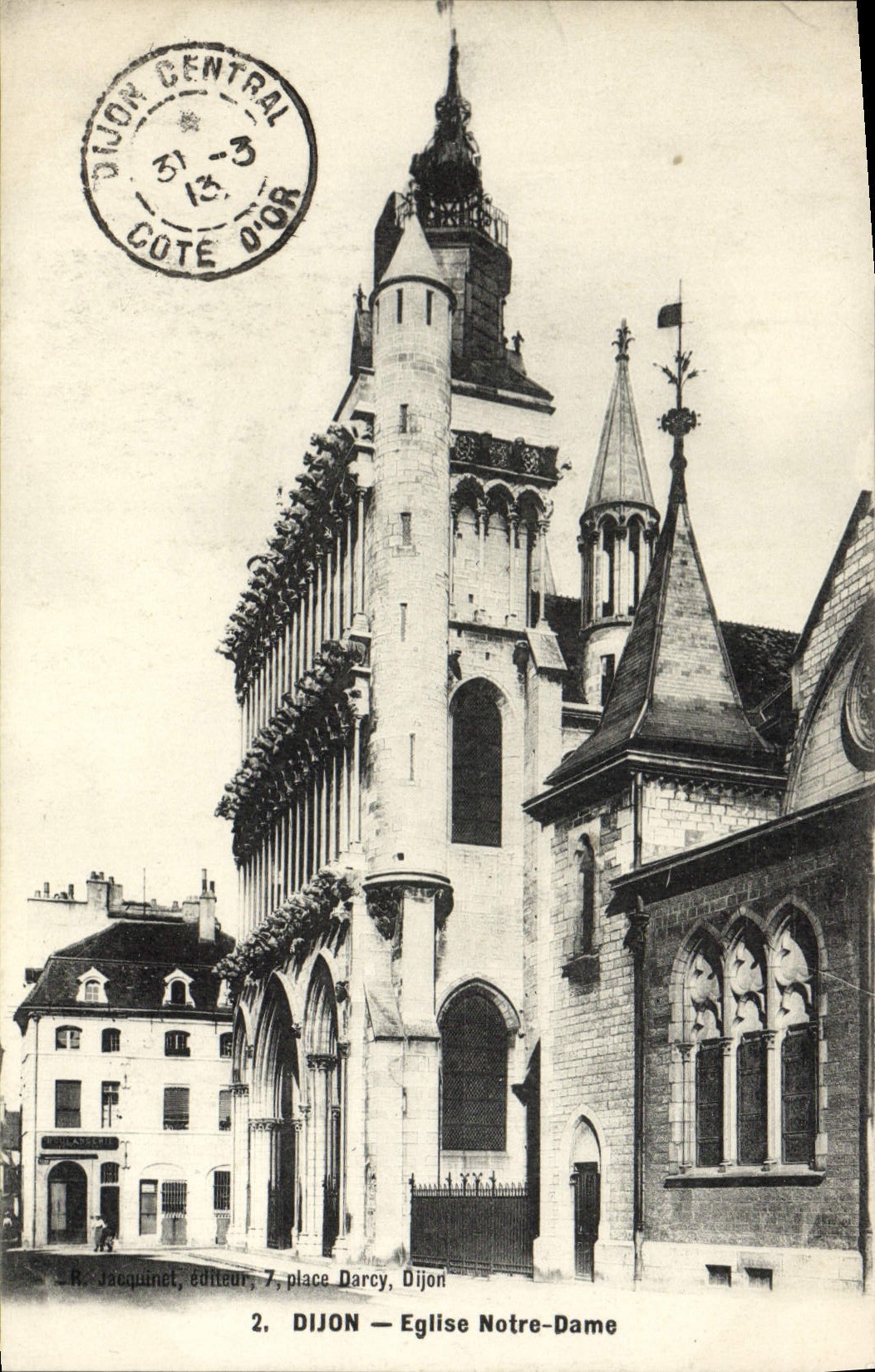 Dijon — Église Notre-Dame — R. Jacquinet, éditeur, 7, place Darcy, Dijon