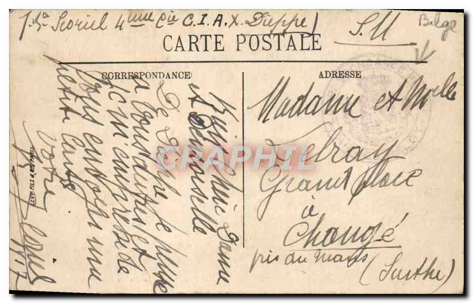 CPA Dieppe Le Jardin Du Casino — Rückseite