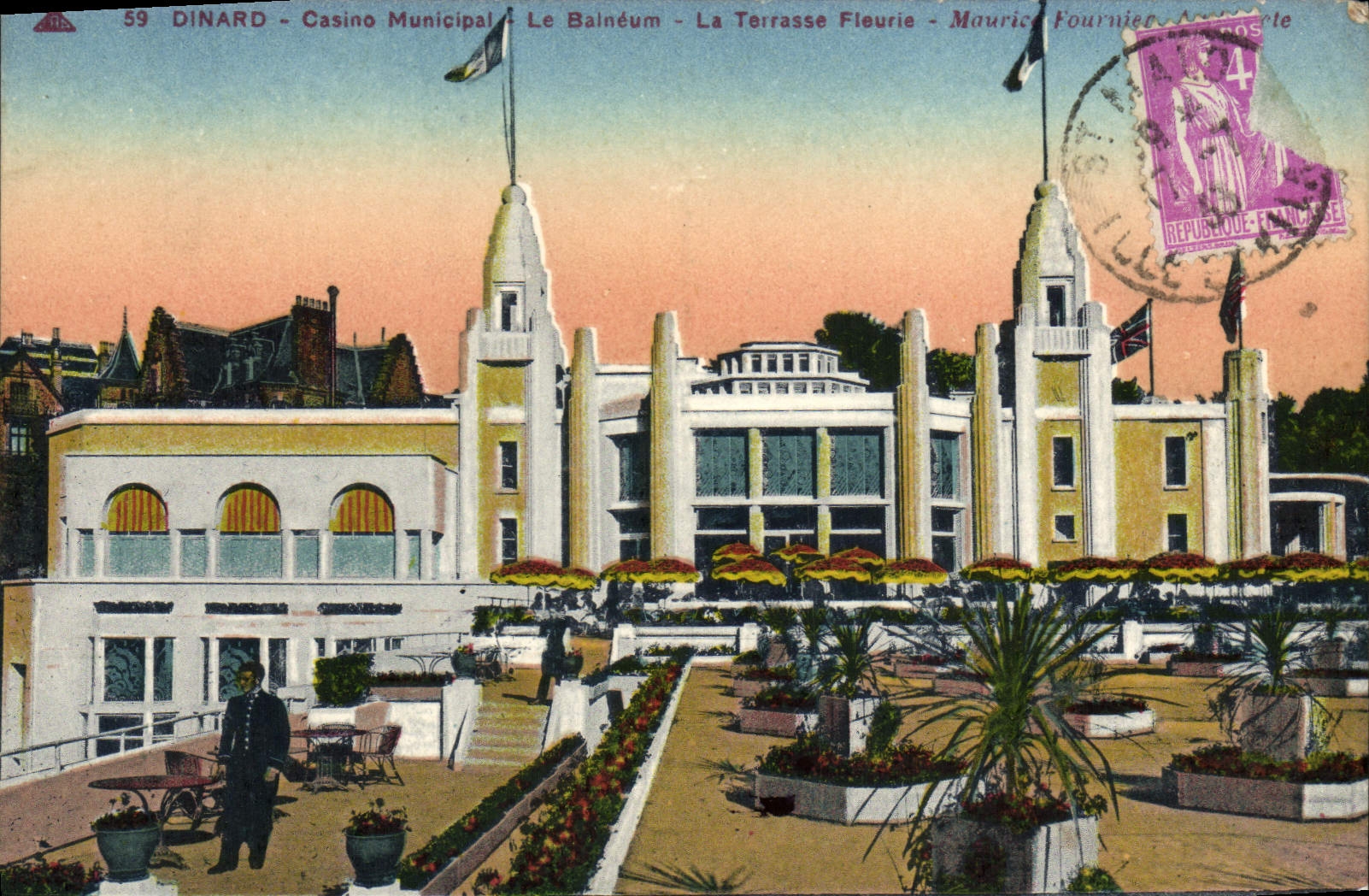 Dinard - Casino Municipal - Le Bainéum - La Terrasse Fleurie - Maurice Fournier - n°59