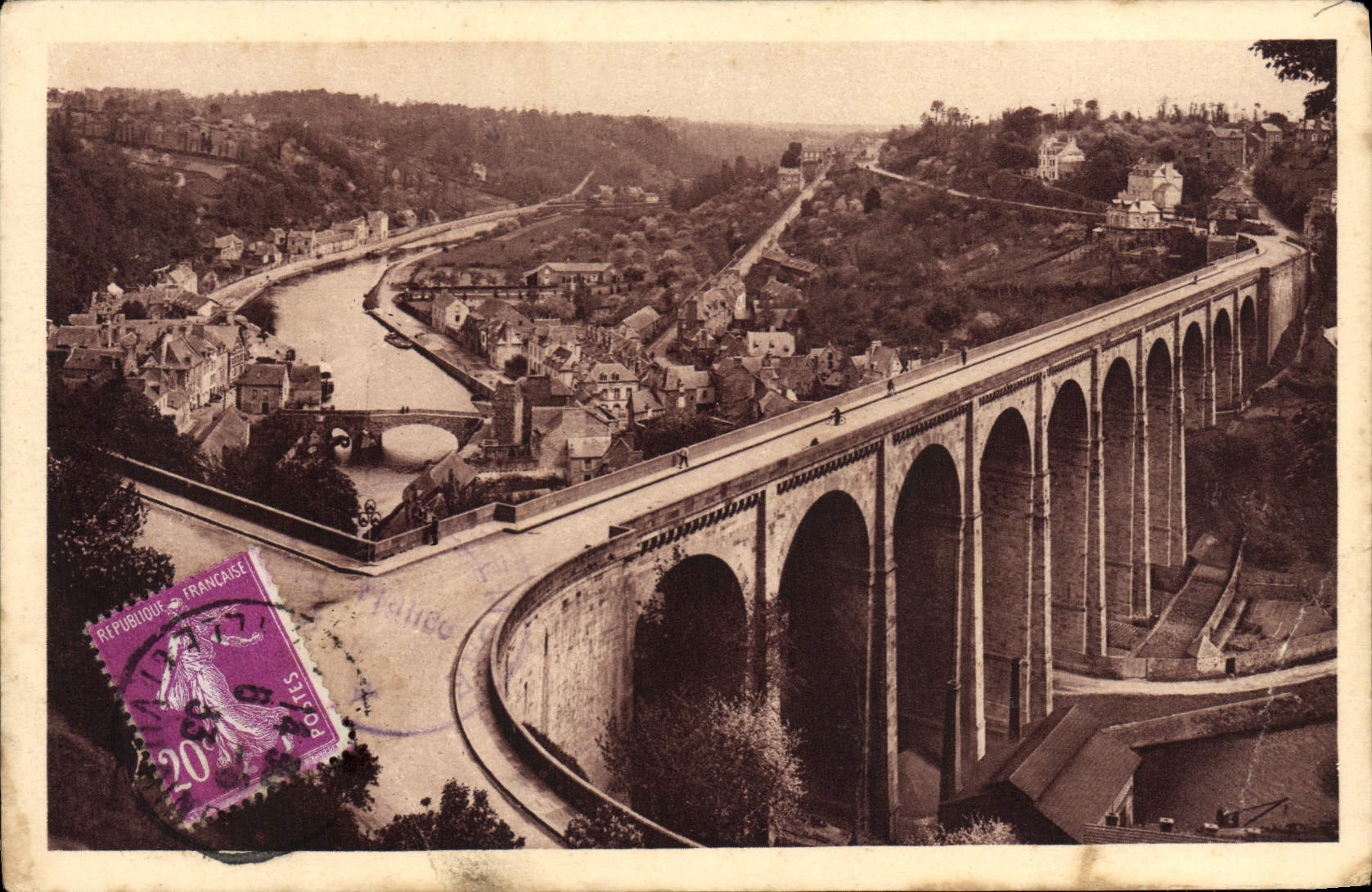 Viaduc de Lanvallay — Vallée de la Rance — Éditions d'Art Yvon, Dinan (C.-du-N.)