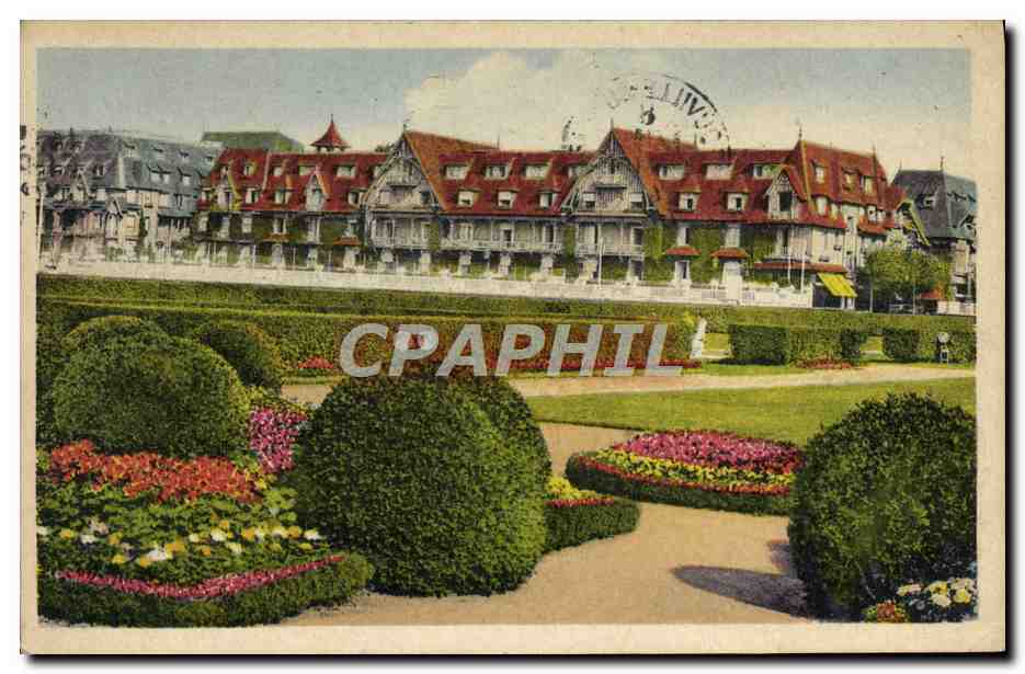 Hôtel Normandy — La Plage Fleurie — Vue sur les jardins — C° des Arts Photomécaniques, Deauville