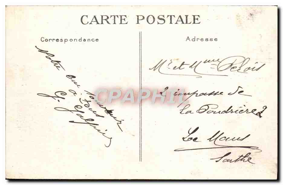 Deauville — Gros temps pendant la Saison — G. F., Le Havre — Rückseite