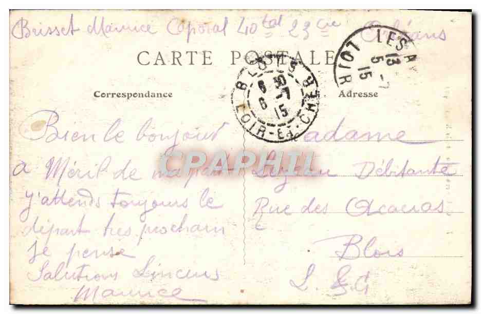 CPA Orleans Rue De La Republique Jeanne d'Arc — Verso
