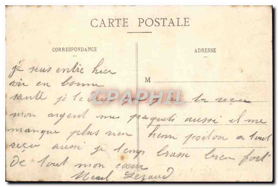 CPA Epinal Les Bouvelles Casernes De Chantraine Militaria — Rückseite