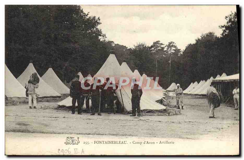 Fontainebleau - Camp d'Avon - Artiglieria — n°255