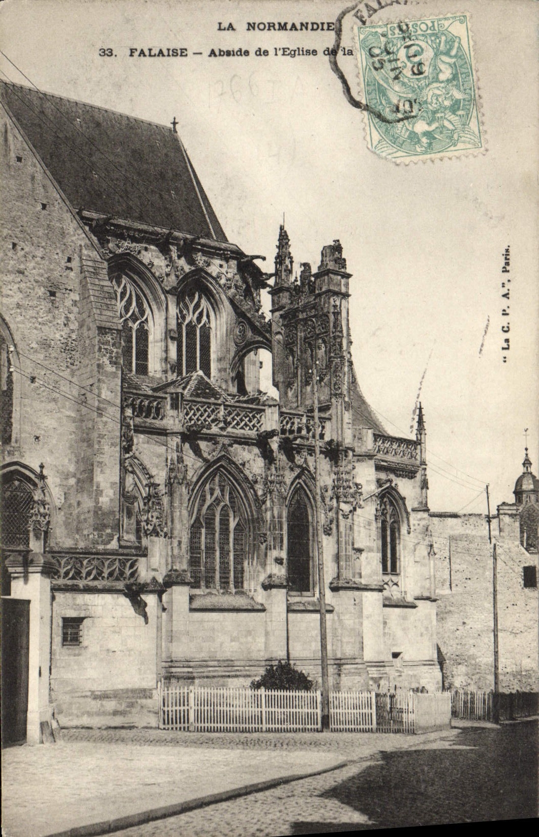 Falaise — Apse der Kirche der Normandie — La C. P. A., Paris, n°33