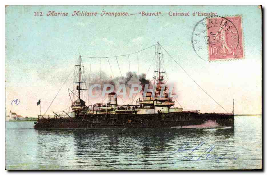 Bouvet — Cuirassé d'Escadre — Marine Militaire Française — n°312