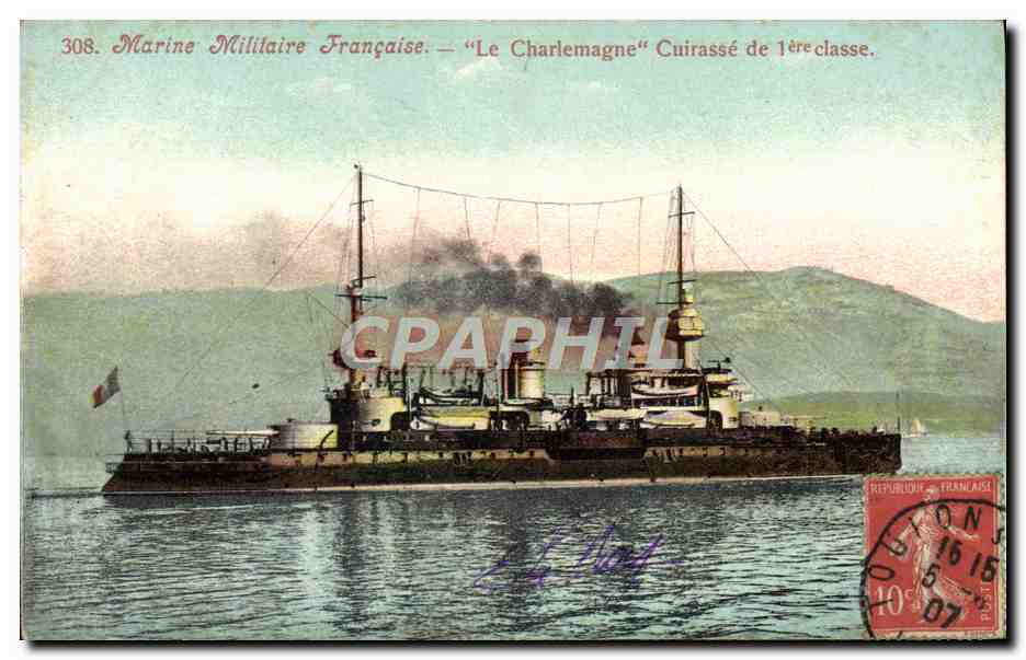 Il Charlemagne — Cacciatorpediniere di prima classe — Marina Militare Francese — n°308