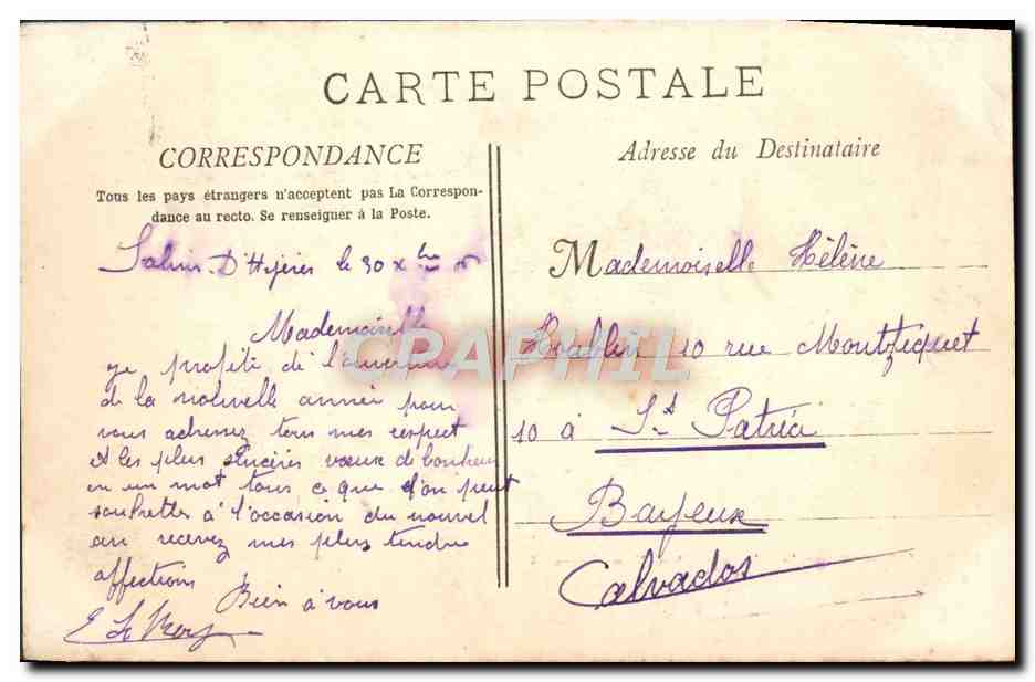 CPA Officiers Sur La Plage Arriere D'Un Cuirasse  — Verso