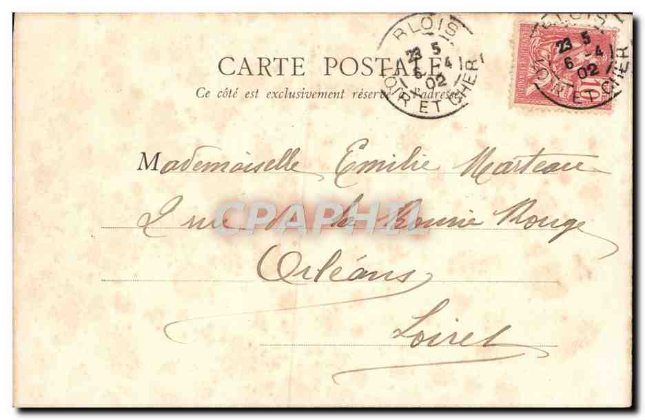 CPA Blois Bains De Catherine De Medicis — Verso