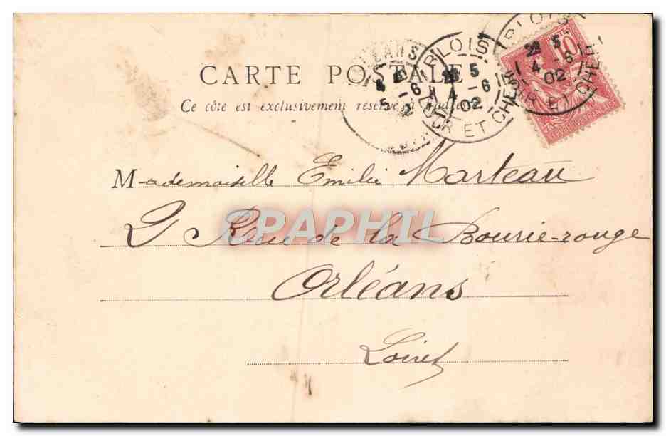 CPA Blois Bains De Catherine De Medicis — Verso
