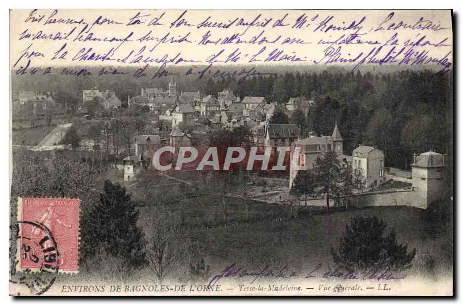 CPA Environs De Bagnoles De Lorne Tesse La Madeleine Vue generale