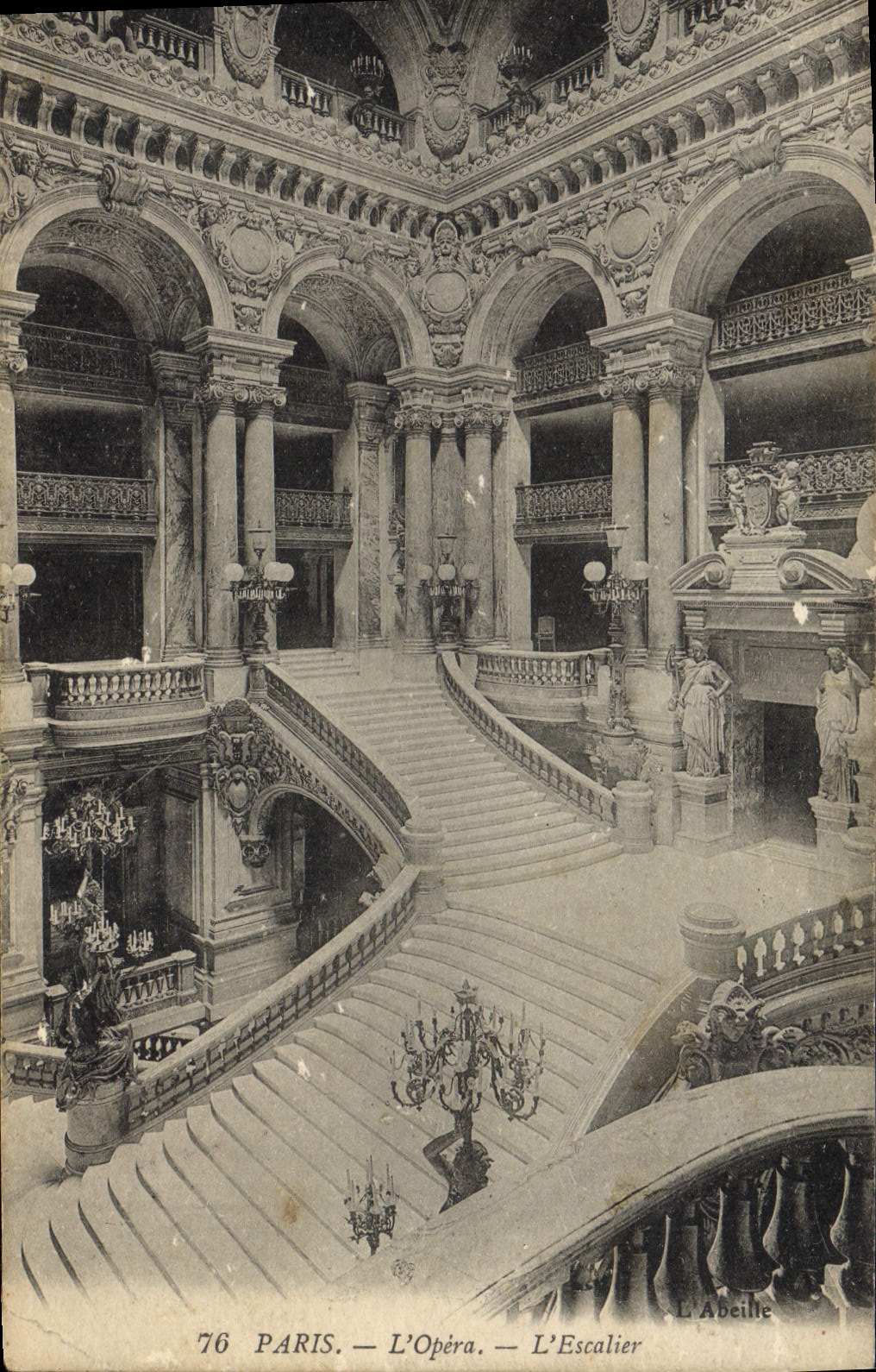 CPA Paris L'Opera L'Escalier