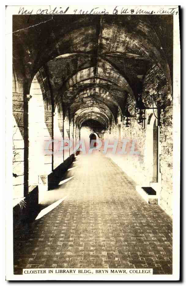 CPA Cloister In Library Bldg Bryn Mawr College