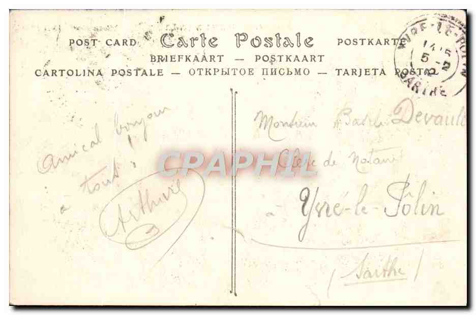 CPA Saint Germain En Laye Le Chateau Neuf — Rückseite
