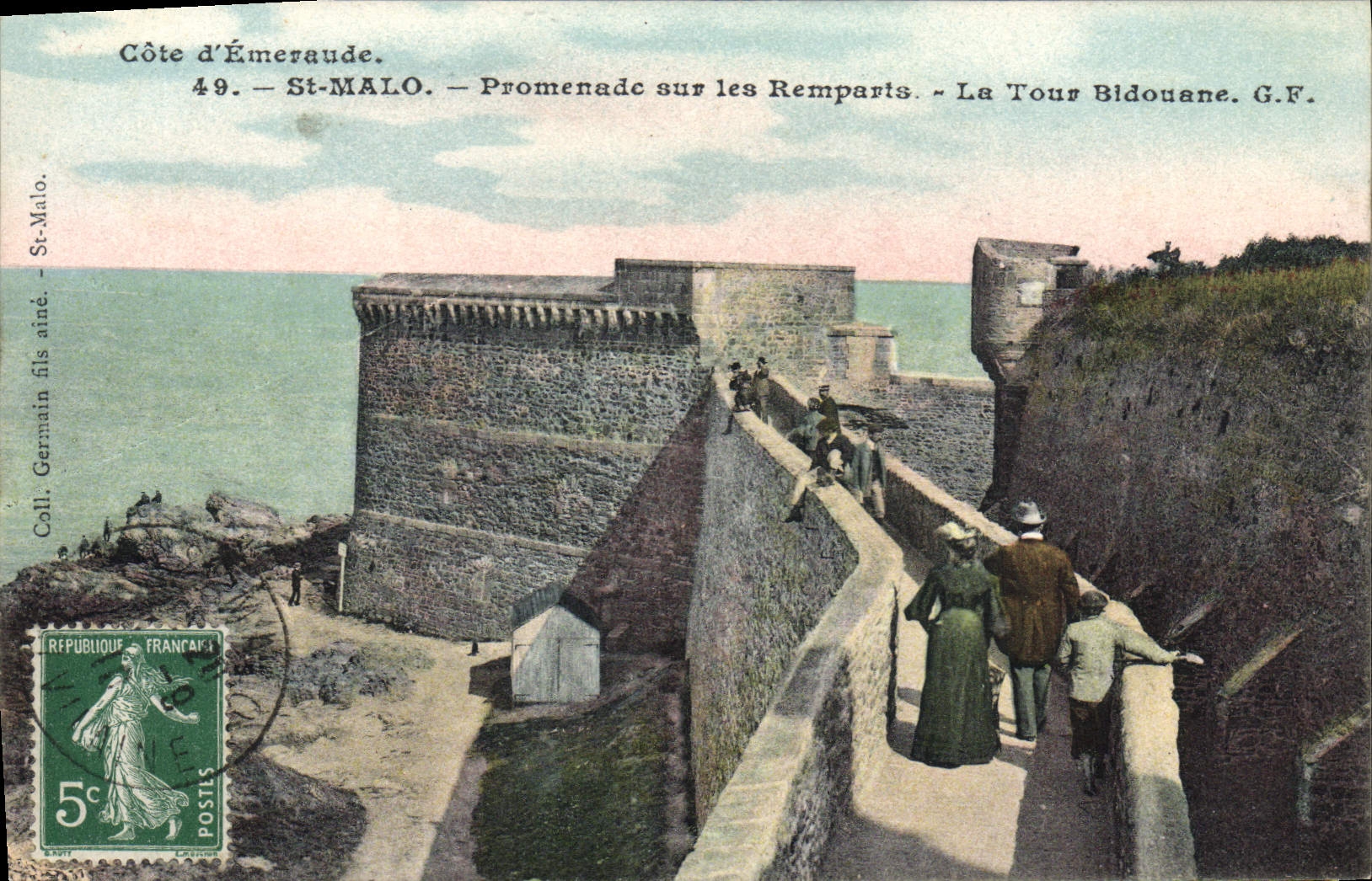 Smaragdküste. — St-Malo. — Spaziergang entlang der Mauern. — La Tour Bidouane. G.F.