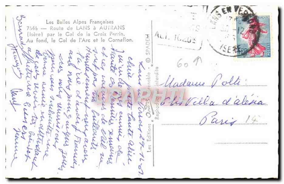 Route de Lans à Autrans — Les Belles Alpes Françaises — Éditions Spadeh — Reverso