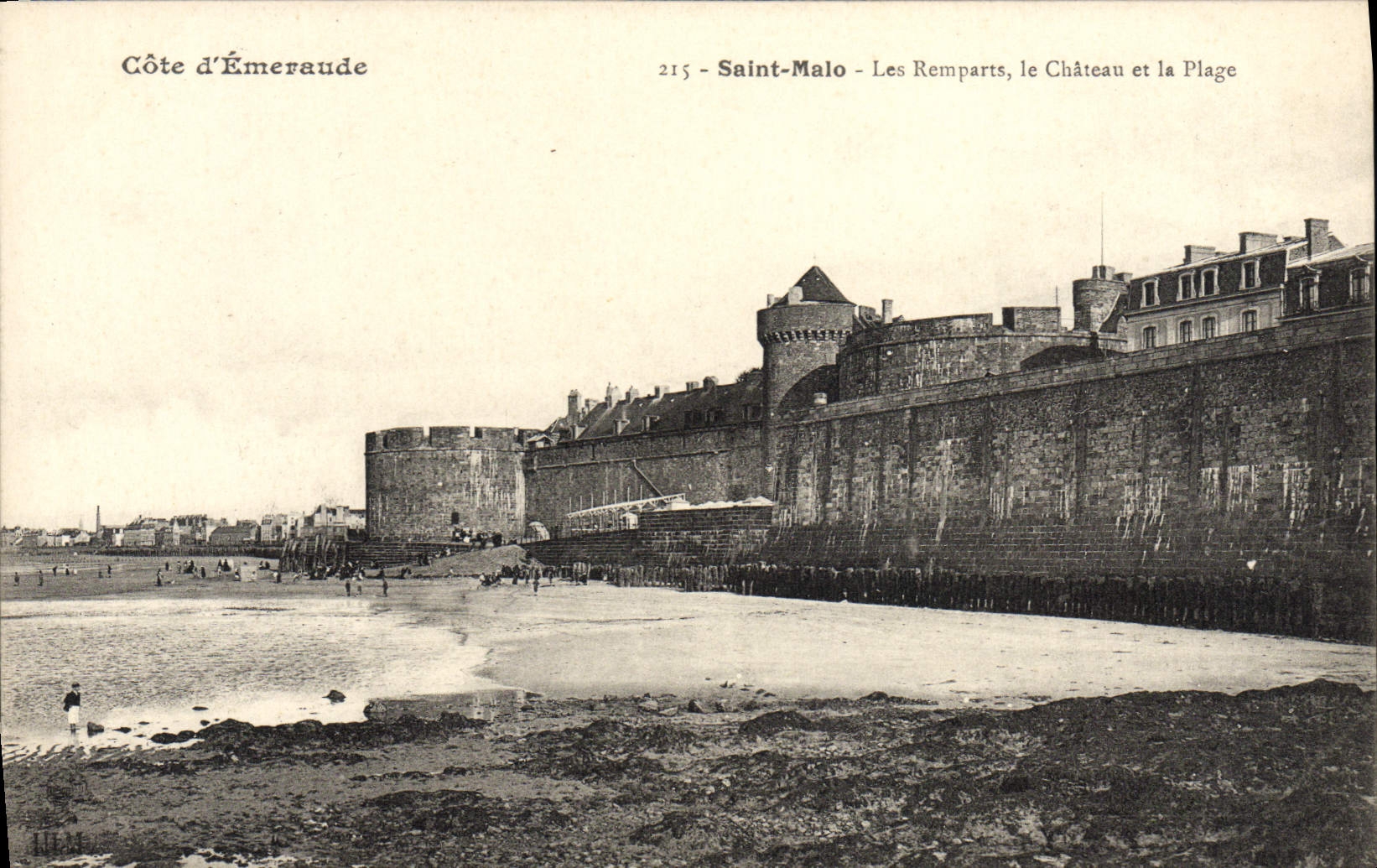 Saint-Malo - Les Remparts, le Château et la Plage — Côte d'Émeraude, n°215