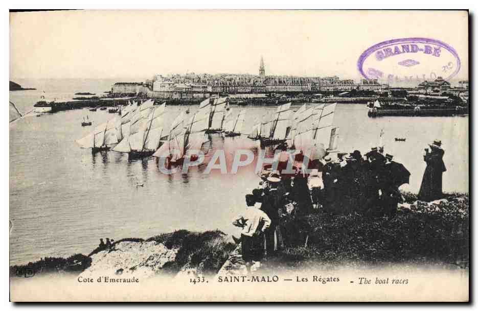 CPA Saint Malo Les Regates Bateaux