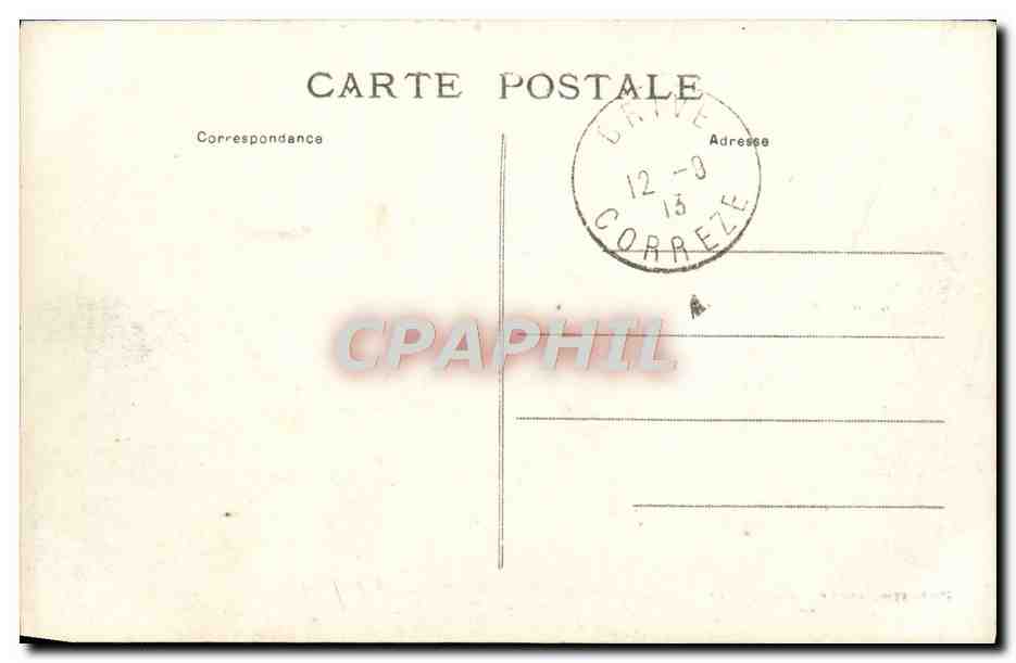 SALON-la-TOUR, Château de la Grénerie et la Terrasse — Corrèze — Phototypie Bessot et Guionie, Brive — Verso