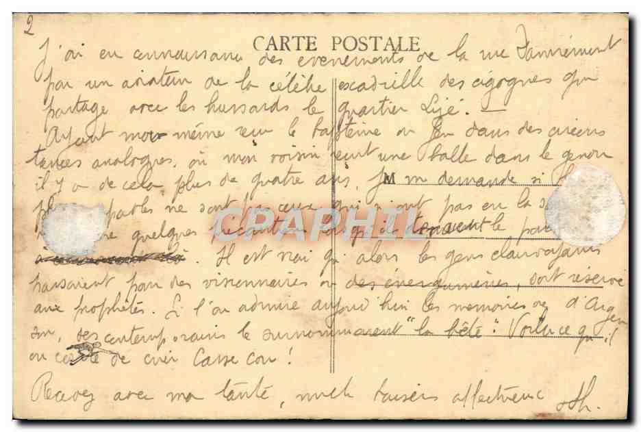 CPA Strasbourg Palais De Justice Eglise St pierre le Jeune — Verso