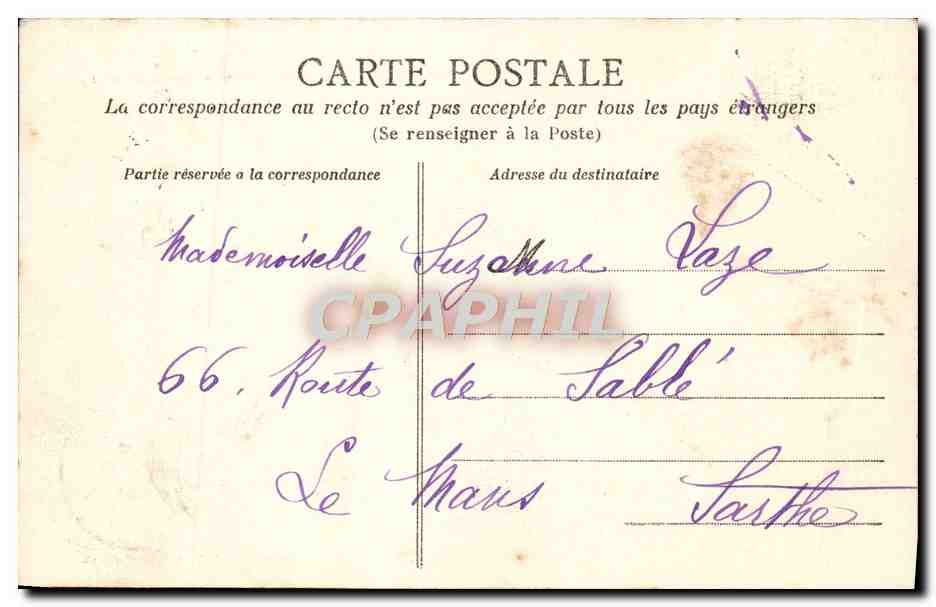 CPA De Saint Nazaire Au Croisic Par Mer Le Rocher De Pierre Percee a maree basse — Rückseite