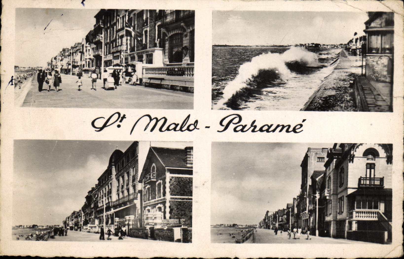 CPM Saint Malo Parame La Digue Et Les Hotels