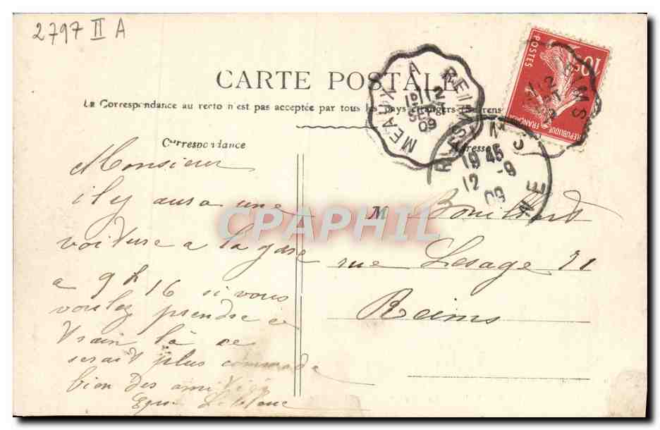 CPA Saint Mihiel La Meuse Au Pont Neuf Et Le Fort Du camp des romains cachet Meaux a Reims — Rückseite