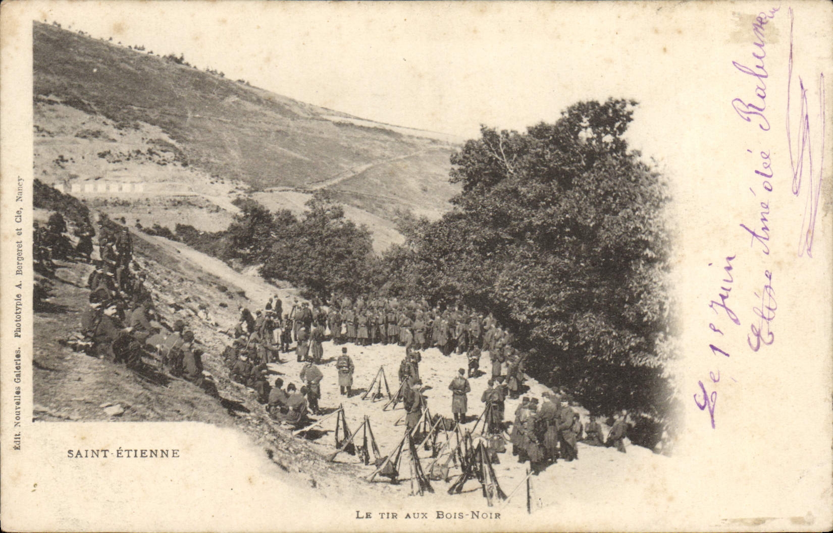 Saint-Étienne — Le tir aux Bois-Noir — Édit. Nouvelles Galeries, Saint-Étienne