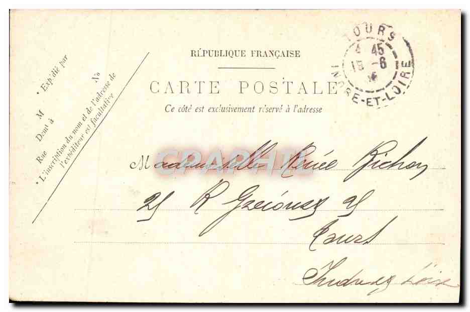 CPA Saint Nazaire La Gare — Rückseite