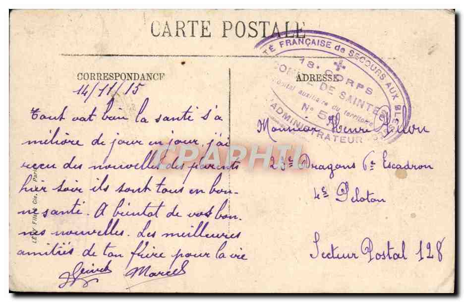 Saintes — L'Arc de Triomphe — Selecta — Verso