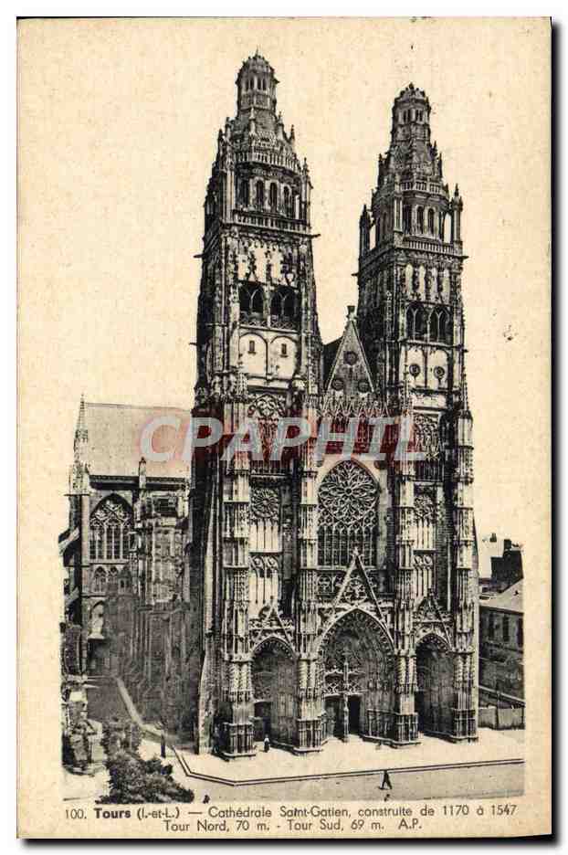 CPA Tours Cathedrale Saint Gatien 